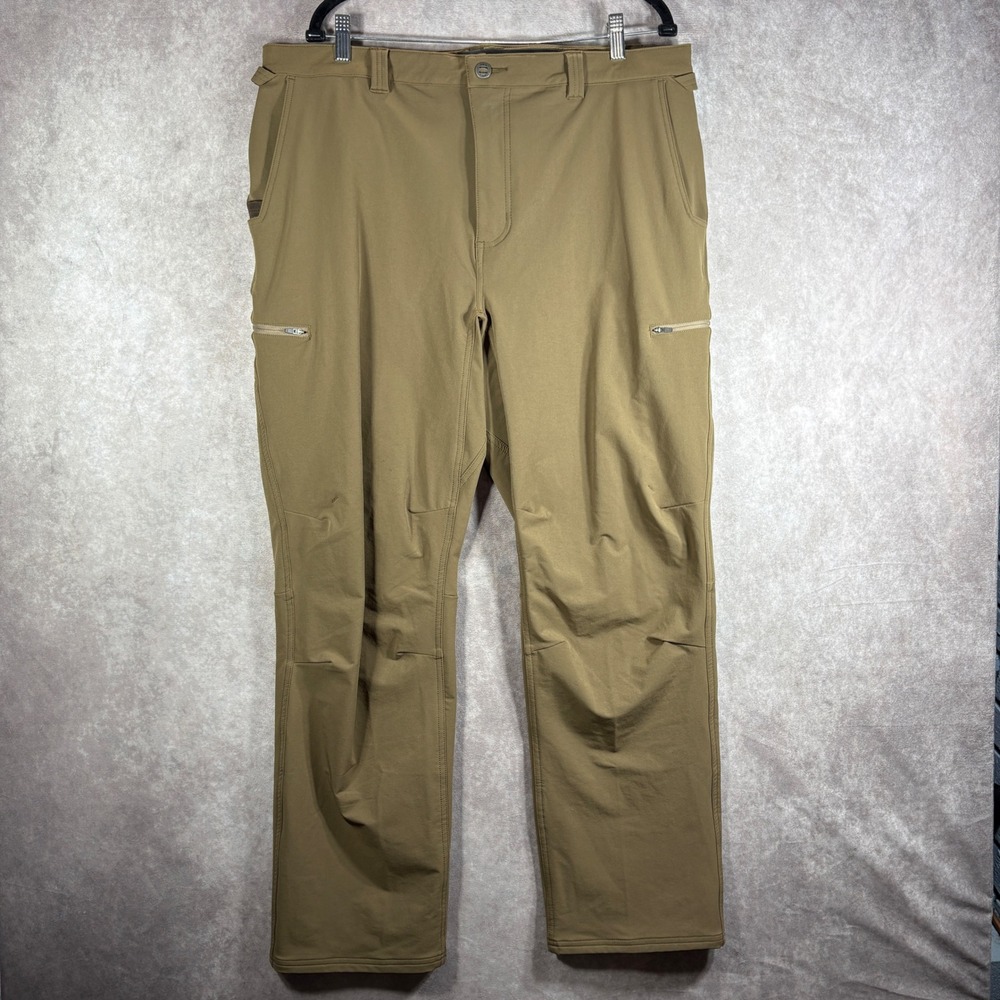 Duck Camp Pants Mens Size 38R Tan Hunting‎ Lightweight Performance Outdoor Field